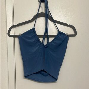 Blue Halter Top